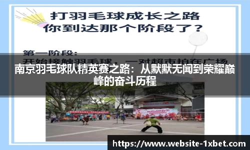 南京羽毛球队精英赛之路：从默默无闻到荣耀巅峰的奋斗历程